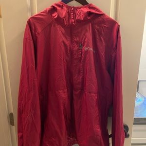 Crimson Red windbreaker